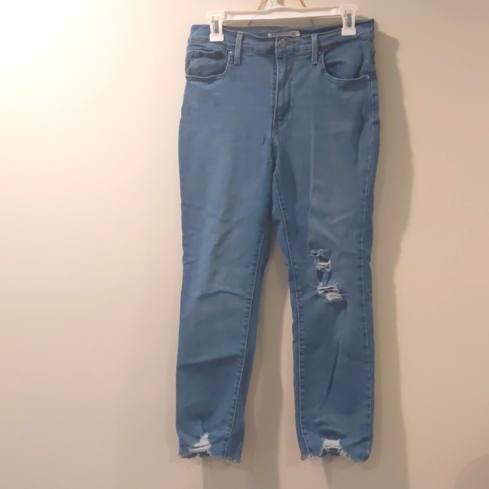 Levi 724 High Waisted Straight Leg Jeans
